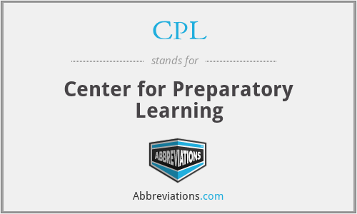 CPL - Center for Preparatory Learning