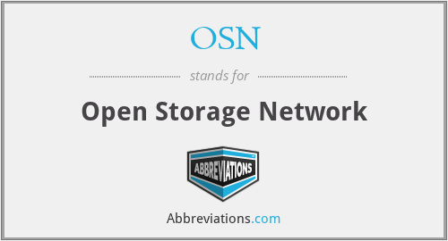 OSN - Open Storage Network