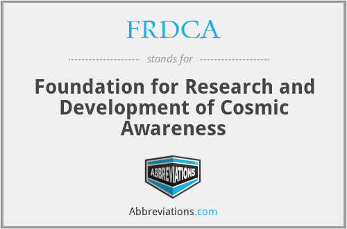 FRDCA - Foundation for Research and Development of Cosmic Awareness