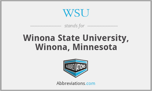 WSU - Winona State University, Winona, Minnesota