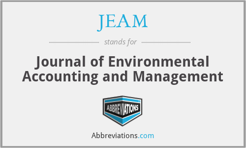 JEAM - Journal of Environmental Accounting and Management