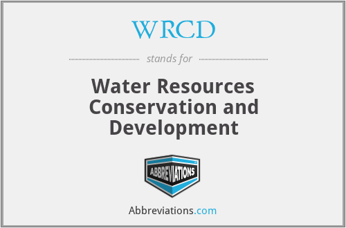 WRCD - Water Resources Conservation and Development