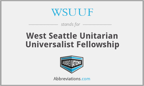 WSUUF - West Seattle Unitarian Universalist Fellowship