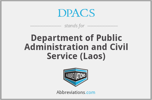 DPACS - Department of Public Administration and Civil Service (Laos)