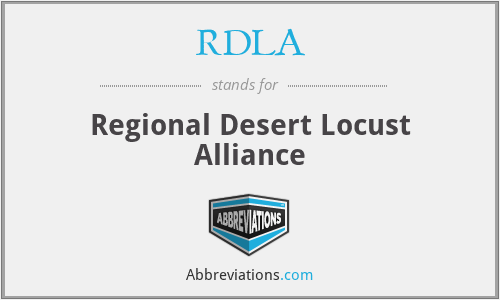 RDLA - Regional Desert Locust Alliance