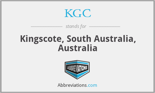 KGC - Kingscote, South Australia, Australia