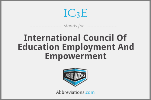 IC3E - International Council Of Education Employment And Empowerment