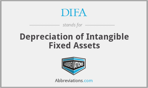 DIFA - Depreciation of Intangible Fixed Assets