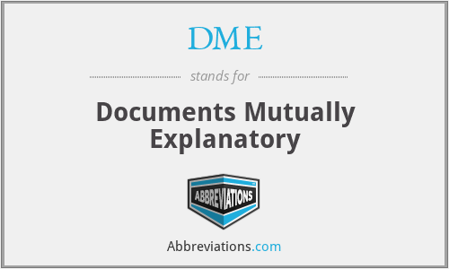 DME - Documents Mutually Explanatory