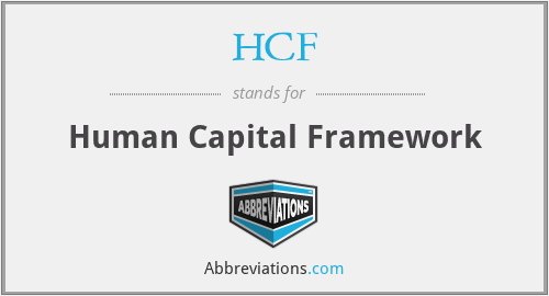 HCF - Human Capital Framework