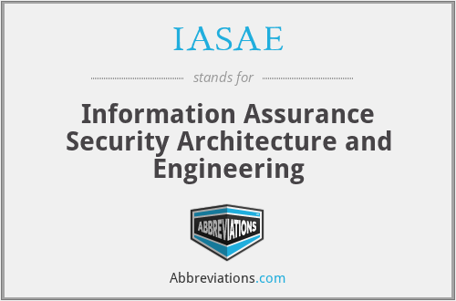 IASAE - Information Assurance Security Architecture and Engineering