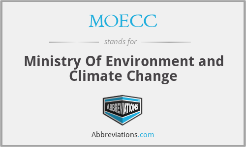 MOECC - Ministry Of Environment and Climate Change