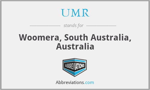 UMR - Woomera, South Australia, Australia