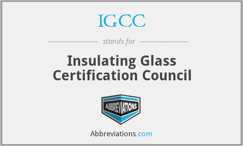 IGCC - Insulating Glass Certification Council