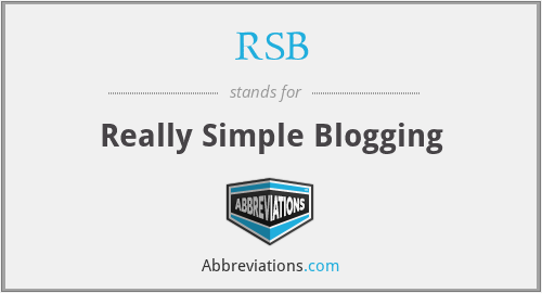 RSB - Really Simple Blogging