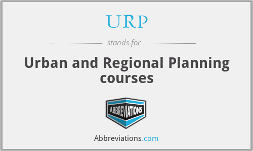 URP - Urban and Regional Planning courses