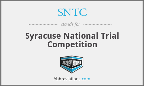SNTC - Syracuse National Trial Competition