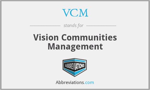 VCM - Vision Communities Management