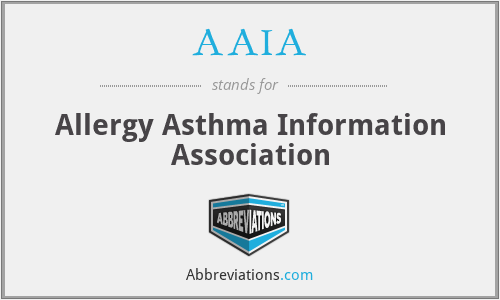 AAIA - Allergy Asthma Information Association