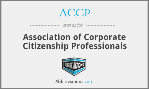 ACCP - Association of Corporate Citizenship Professionals