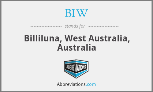 BIW - Billiluna, West Australia, Australia