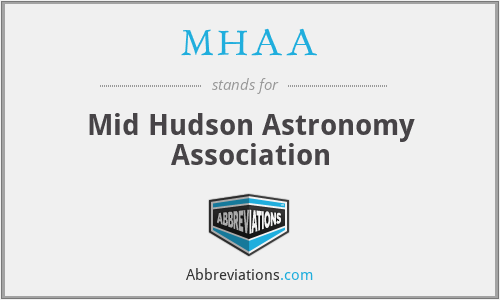 MHAA - Mid Hudson Astronomy Association