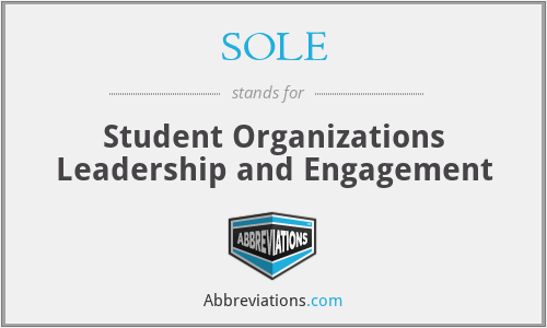 SOLE - Student Organizations Leadership and Engagement