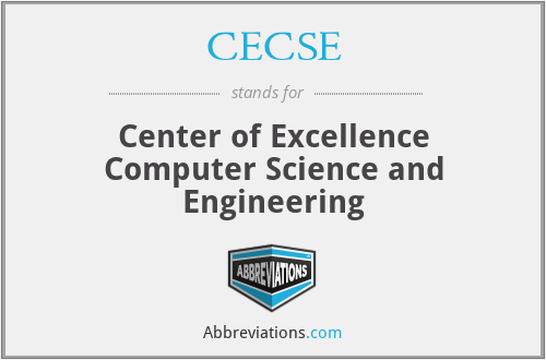 CECSE - Center of Excellence Computer Science and Engineering