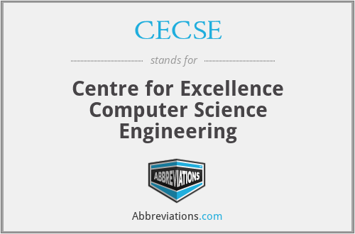 CECSE - Centre for Excellence Computer Science Engineering
