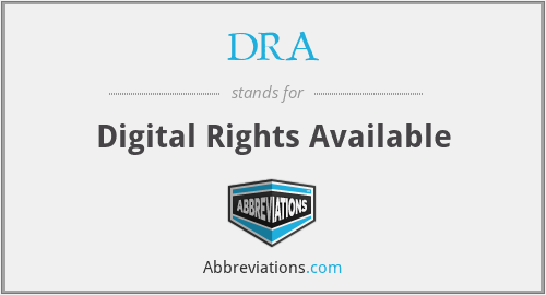DRA - Digital Rights Available