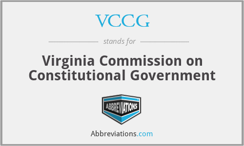 VCCG - Virginia Commission on Constitutional Government
