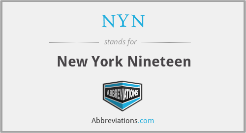 NYN - New York Nineteen