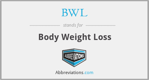 BWL - Body Weight Loss