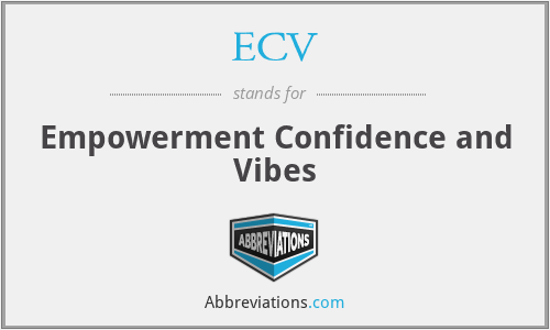 ECV - Empowerment Confidence and Vibes