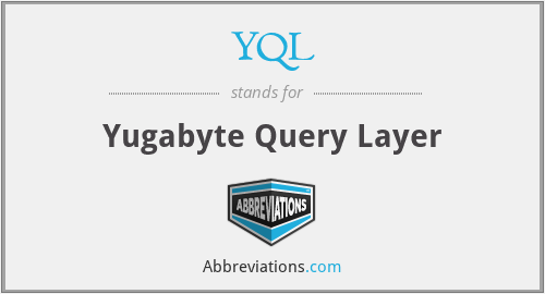 YQL - Yugabyte Query Layer