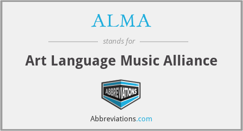 ALMA - Art Language Music Alliance
