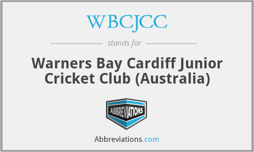 WBCJCC - Warners Bay Cardiff Junior Cricket Club (Australia)