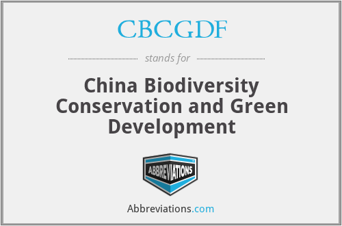 CBCGDF - China Biodiversity Conservation and Green Development