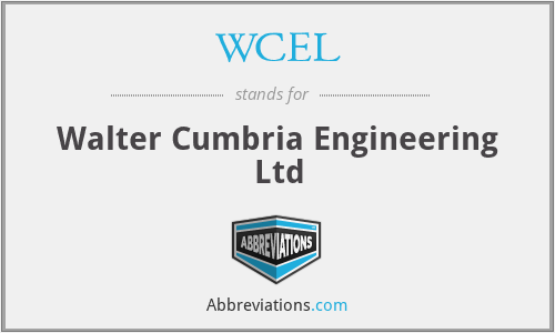 WCEL - Walter Cumbria Engineering Ltd