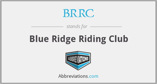 BRRC - Blue Ridge Riding Club