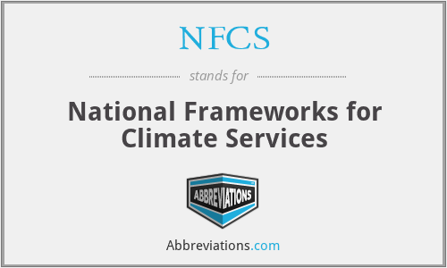 NFCS - National Frameworks for Climate Services
