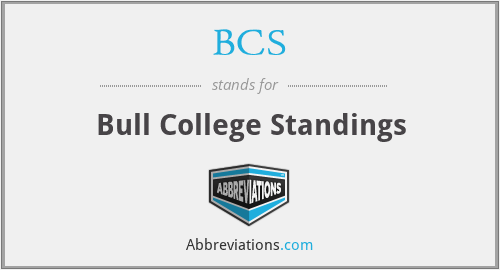 BCS - Bull College Standings