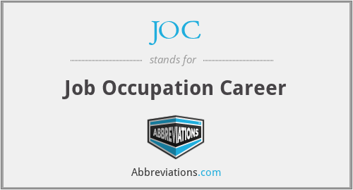 JOC - Job Occupation Career