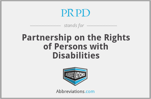 PRPD - Partnership on the Rights of Persons with Disabilities