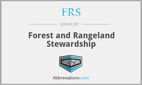 FRS - Forest and Rangeland Stewardship