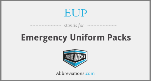 EUP - Emergency Uniform Packs