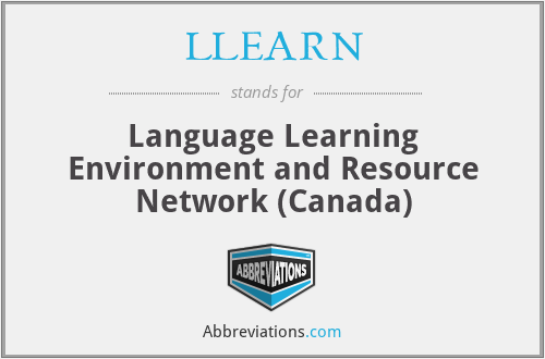 LLEARN - Language Learning Environment and Resource Network (Canada)