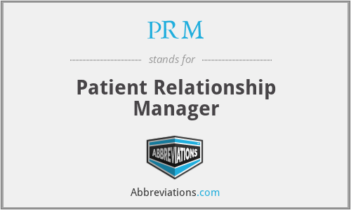 PRM - Patient Relationship Manager