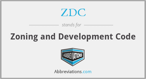 ZDC - Zoning and Development Code