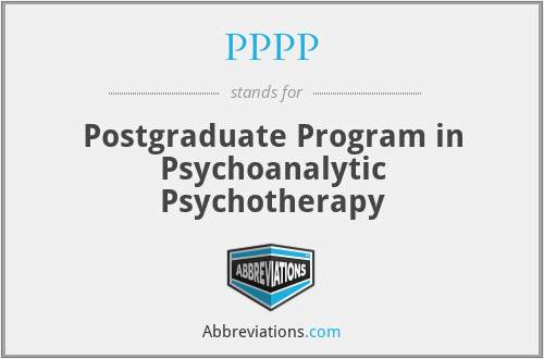 PPPP - Postgraduate Program in Psychoanalytic Psychotherapy